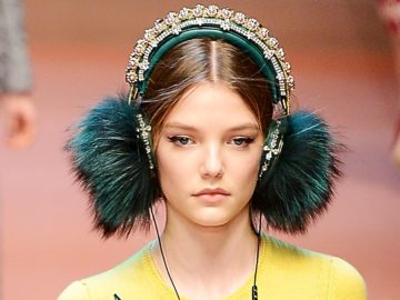 MILAN, ITALY - MARCH 01:  A model walks the runway at the Dolce&Gabbana show during the Milan Fashion Week Autumn/Winter 2015 on March 1, 2015 in Milan, Italy.  (Photo by Pietro D'Aprano/Getty Images)