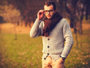 Man-in-glasses-with-cardigan-and-scarf-outside-3